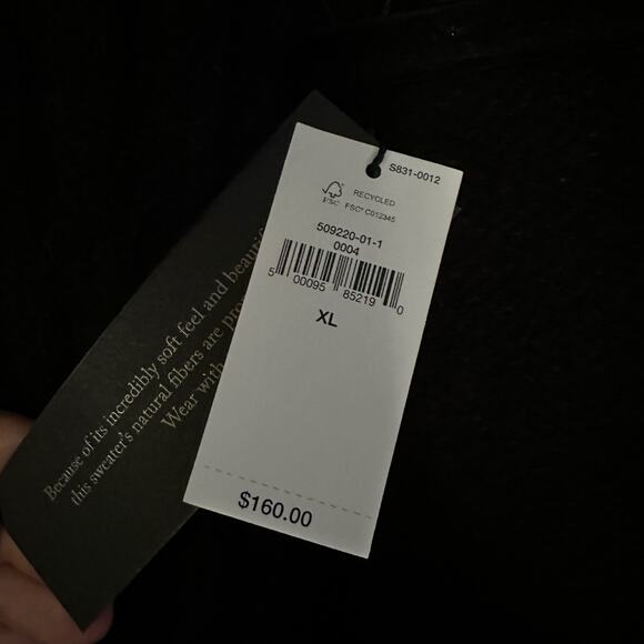 Banana Republic XL Esme Sweater Cardigan Large Black NWT #509220 - Picture 6 of 7